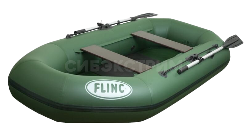 Лодка надувная FLINK F260L (цвет оливковый)