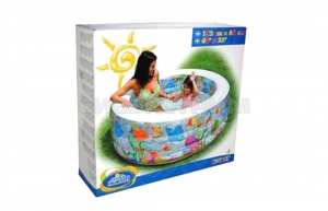 Детский надувной бассейн Intex аквариум 152Х56см