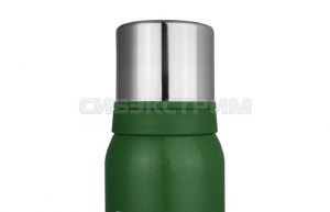 Термос Biostal Охота NBA-1000B 1,0л узкое горло, 2 чашки цвет зеленый