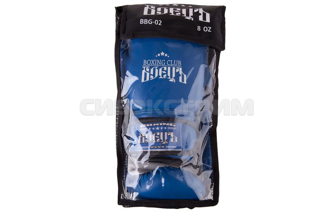 Перчатки боксерские Боецъ BBG-02, иск.кожа, blue