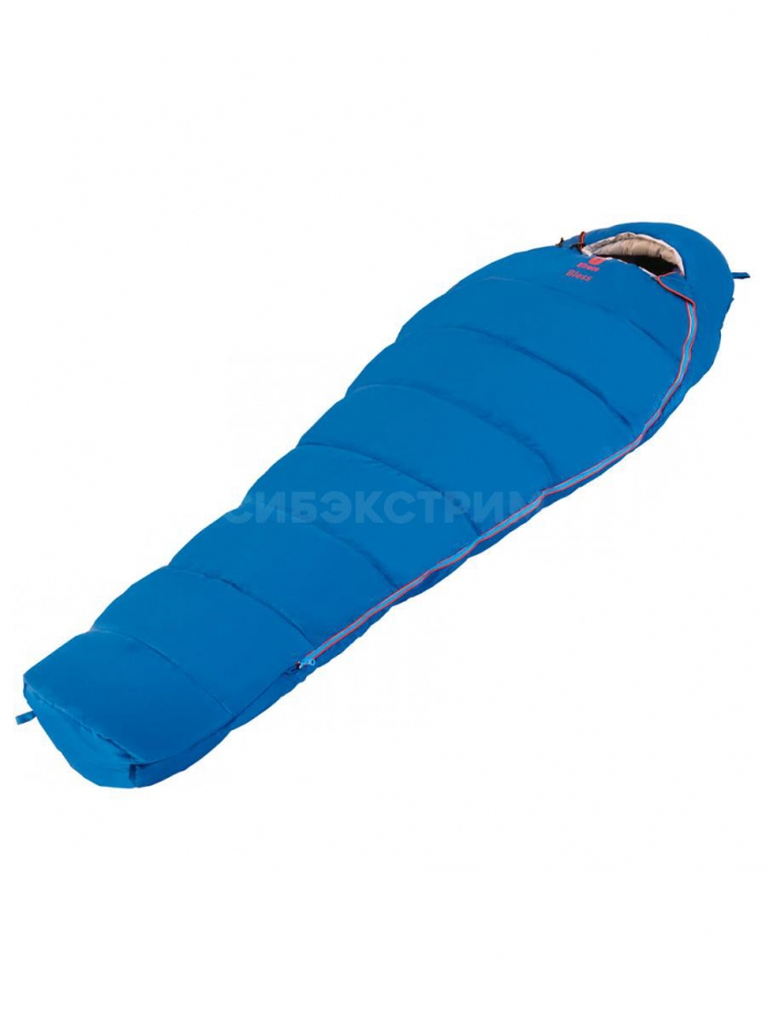 Спальный мешок BTrace Bless S size (кокон), 190 х 80, до -24 Серый/Синий