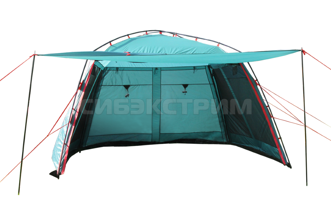 Тент-шатер BTrace Camp 370 х 370 х 208 Зеленый-Бежевый