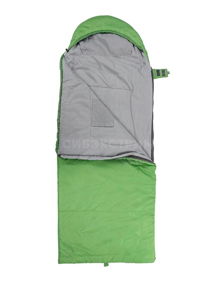 Спальный мешок TORO Wide 300L (220 x 90см, левая молния, салатовый) -5c