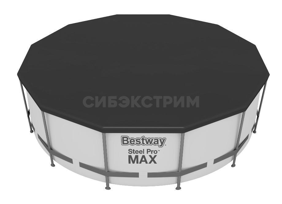Бассейн каркасный Steel Pro MAX, 457 х 122 см, фильтр-насос, лестница, тент, 56438 Bestway