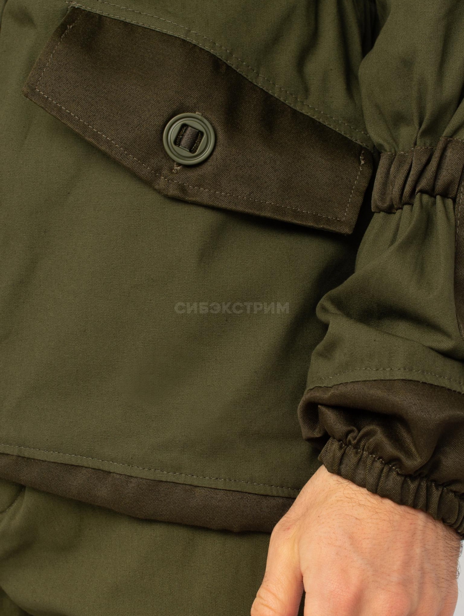 Костюм демисезонный Горка-5 , цвет хаки ткань Палатка/Грета (флис) Huntsman
