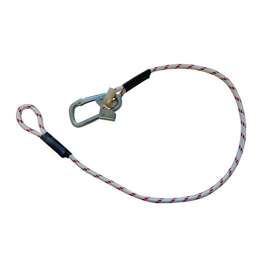 Фал из полиамидной верёвки с монтажным карабином и крепежной петлей (строп В)
