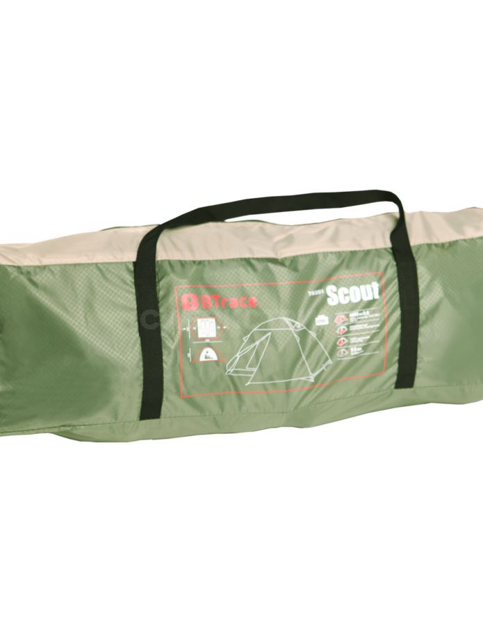 Палатка BTrace Scout 2 (220*290*120) Зеленый/Бежевый