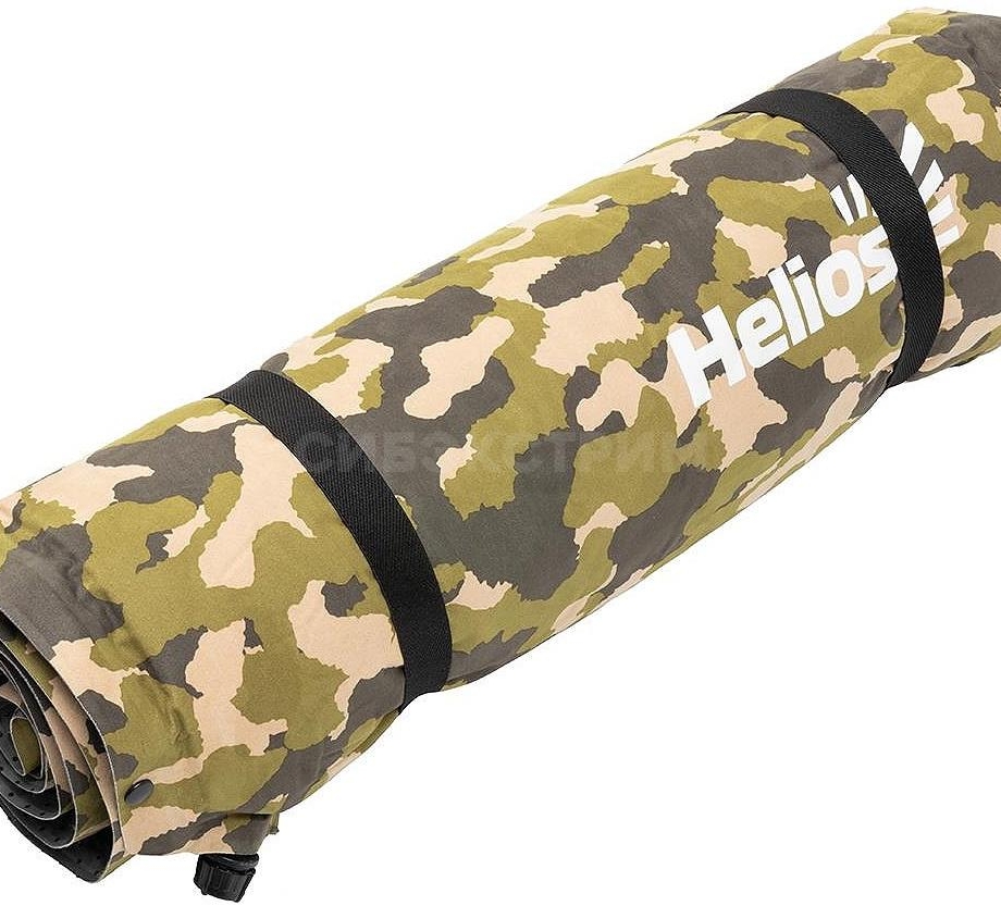 Коврик самонадувающийся Helios с подушкой КМФ 30х175х65х5 (HS-005С)