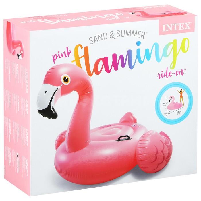 Игрушка для плавания «Розовый фламинго», 142 х 137 х 97 см, 57558NP INTEX