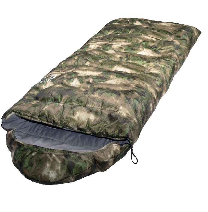 Спальный мешок INDIANA Traveller Camo L-zip от -12 °C ( 230+35X90 см)