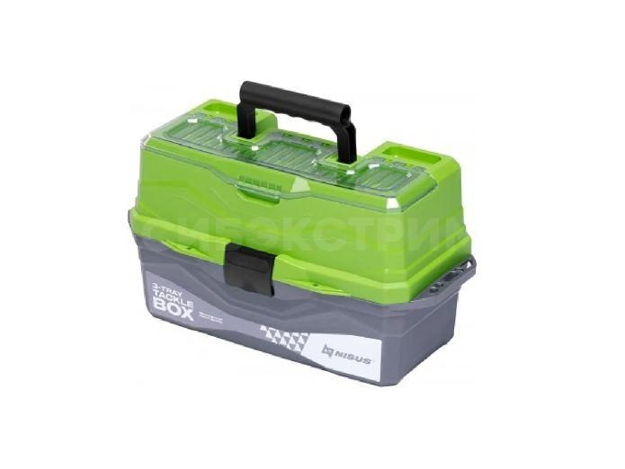 Ящик для снастей Tackle Box трехполочный зеленый (N-TB-3-G)