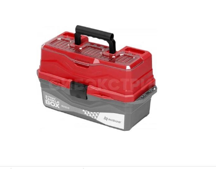 Ящик для снастей Tackle Box трехполочный красный (N-TB-3-R)