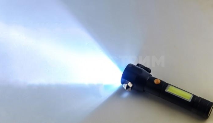 Универсальный фонарь на магните со стеклобоем T6+COB