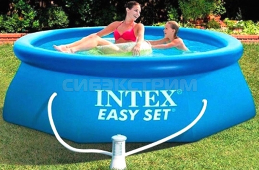 Надувной бассейн Intex Easy Set насос с фильтром 220V 305x76